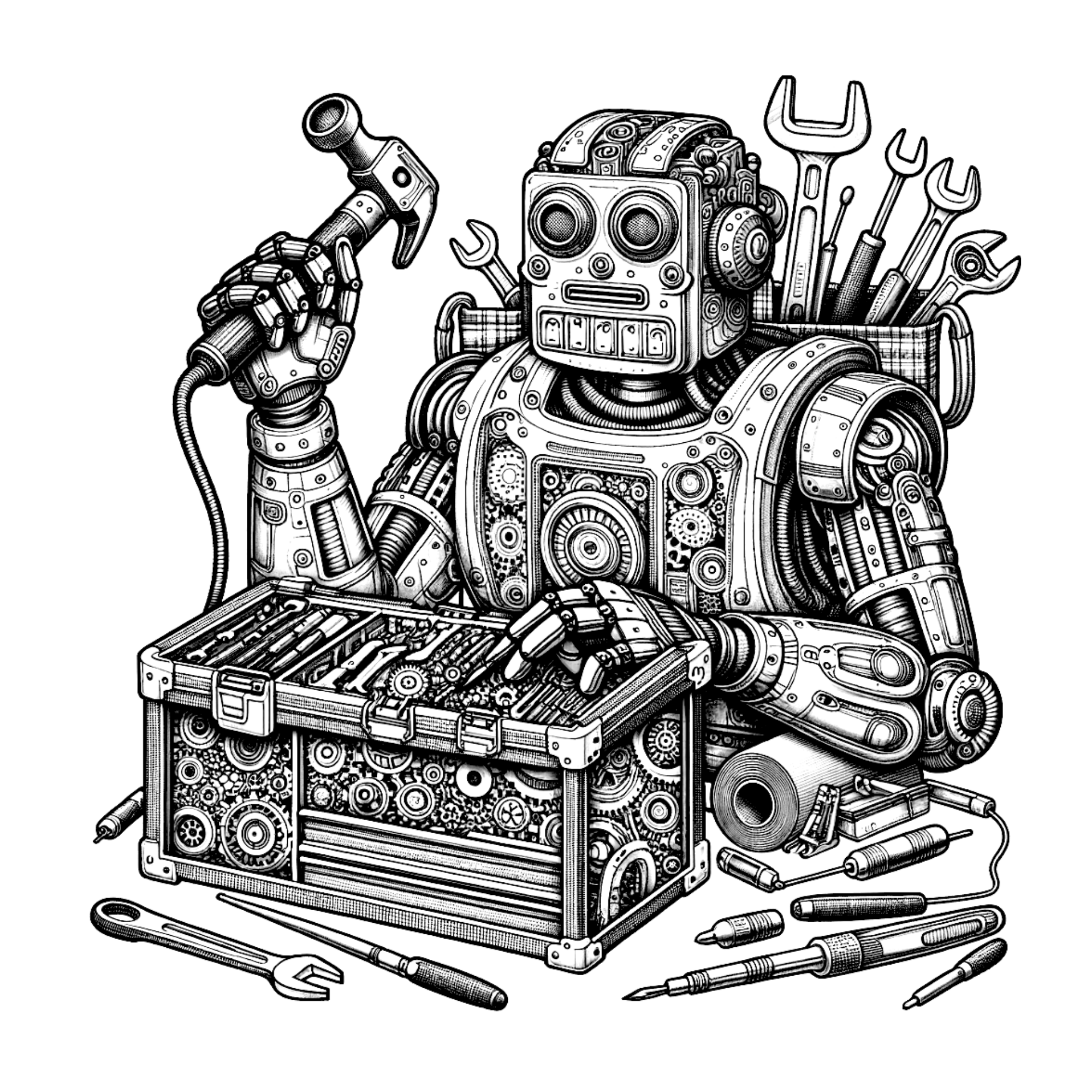 Sci-Fi free coloring book pages