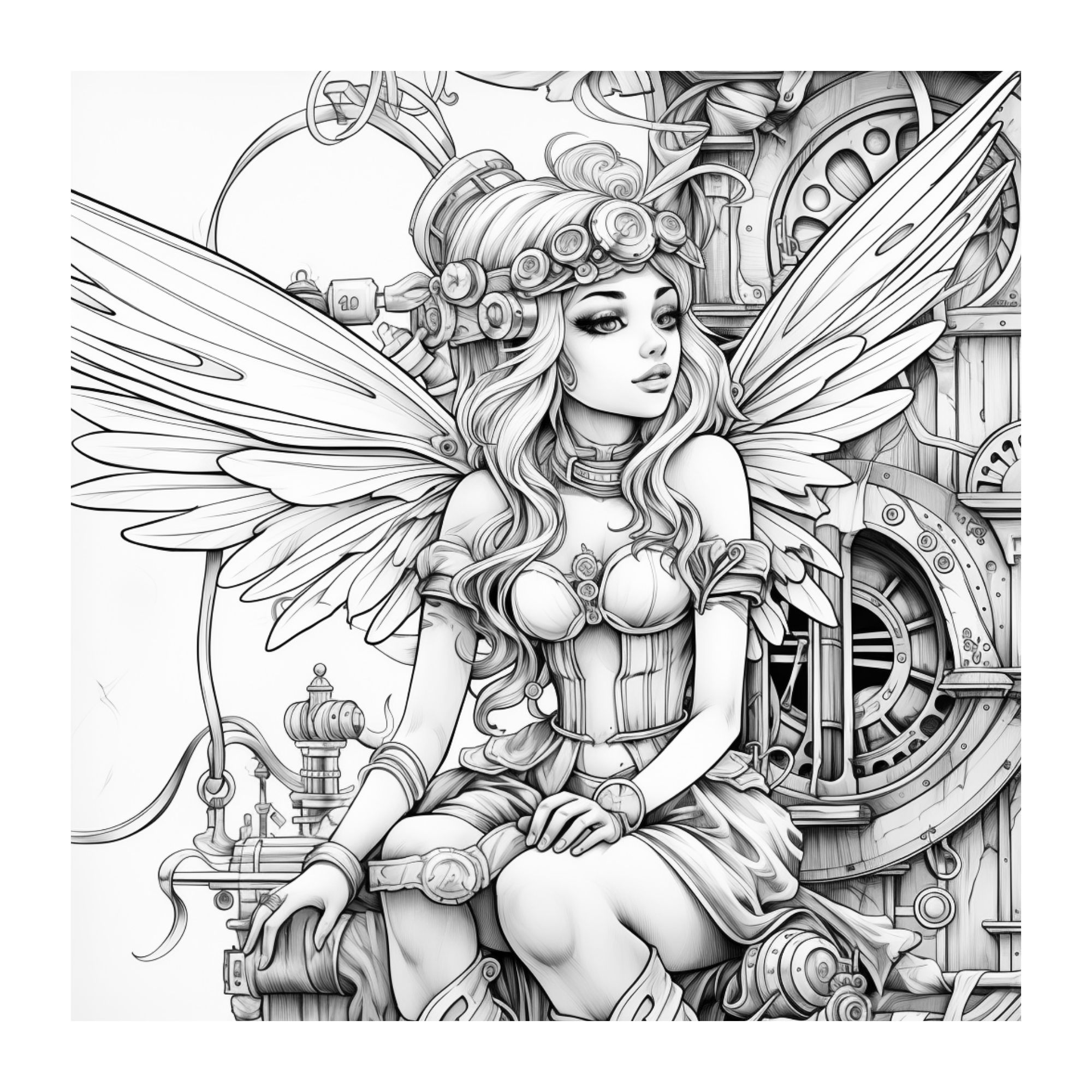 Fantasy coloring books for adults